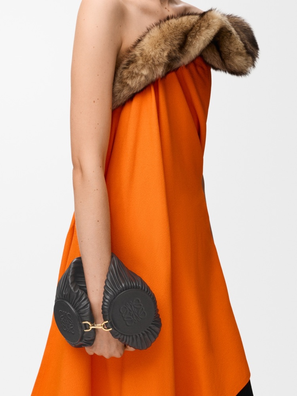 Loewe Bracelet Pouch in pleated nappa lambskin